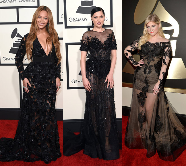 Grammys Trends - Black sheer gowns