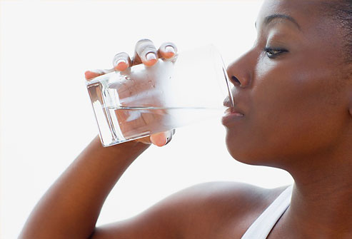 Image result for black woman drinking water