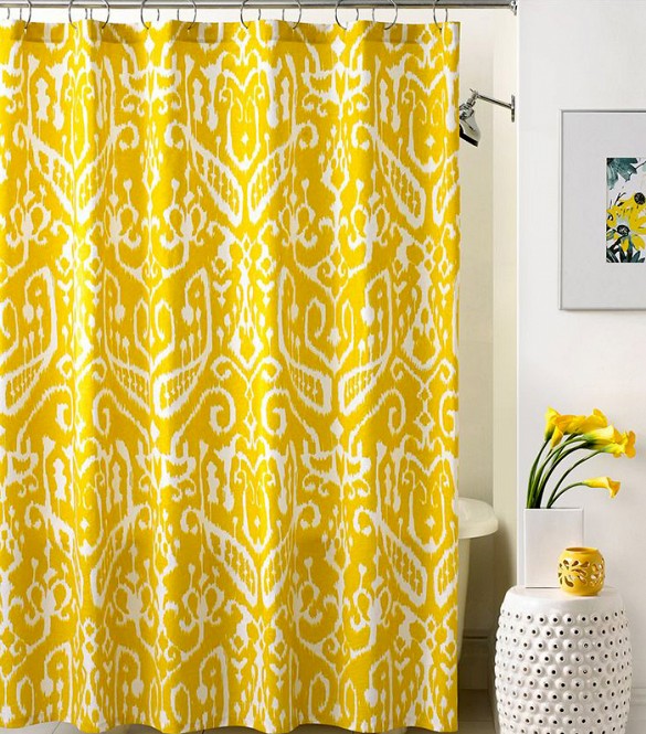 Rental Bathrooms - shower curtain