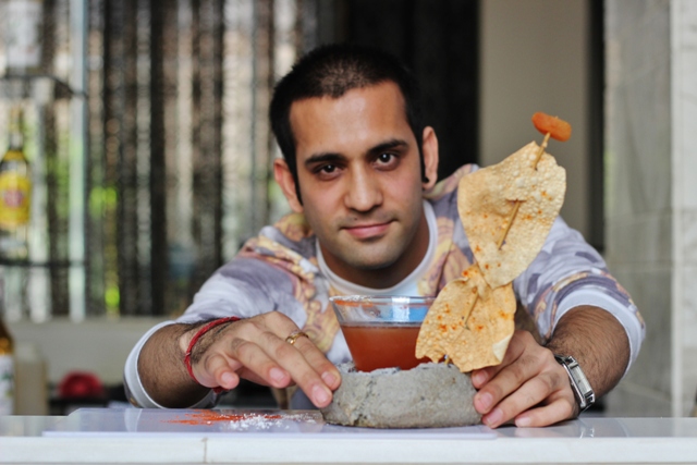 Benu Kundra from Brew Bistro presents his cocktail 'Hot Lips'