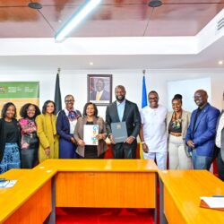 Hon Miano Google Managing Director Africa Alex Okosi and the Taskforce