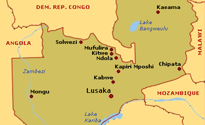 ZAMBIA MAP