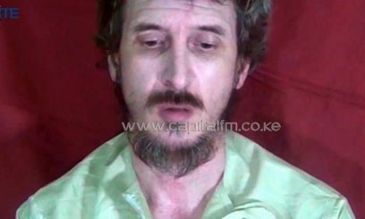 Image released on October 4, 2012 by the SITE Monitoring Service shows Denis Allex in a video shot by his captors/AFP