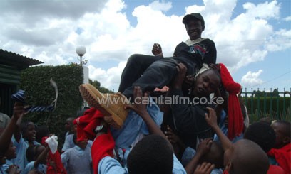 The top three are a female student Kinoti Kathure from Meru, Mwaura Boniface and Wachira Njomo both from Kiambu County./PETER MWANGI