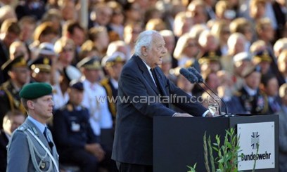 Ewald-Heinrich von Kleist gives a speech/AFP