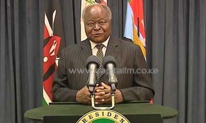 Kibaki, Uhuru and Raila united in calling for peace. PHOTO/File.