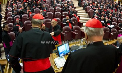 Opening talks ahead of a conclave to elect a new pope after Benedict XVI's resignation/AFP