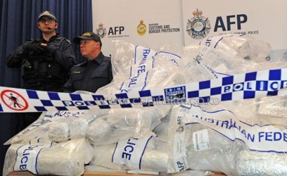 Police intercept illegal drugs/AFP