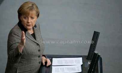 The coalition government of Germany's Angela Merkel scored its best poll results/FILE