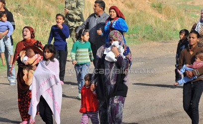 Syrian women and children seeking refuge/FILE
