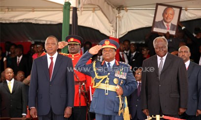Kenyatta said Kibaki had set a high standard in leadership not only in Kenya, but on the entire African continent./PPS