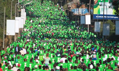 The race attracted tens of thousands of participants/ALI ALALE