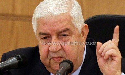 Syrian Foreign Minister Walid Muallem speaks during a press conference in the capital Damascus, on June 24, 2013/AFP