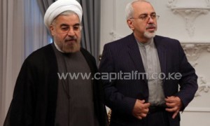 Iran's President Hassan Rowhani (L) with Mohammad Javad Zarif in Tehran on August 5, 2013/AFP