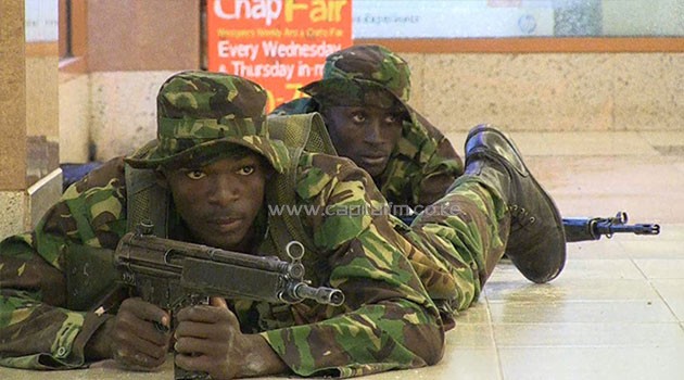They drove in through Nakumatt supermarket's loading bay with Administration Police Constable (APC) Wilfred Kavati in the lead vehicle and with APC Ali Niraj riding in the chase car alongside Sergeant Samson Biwott/FILE