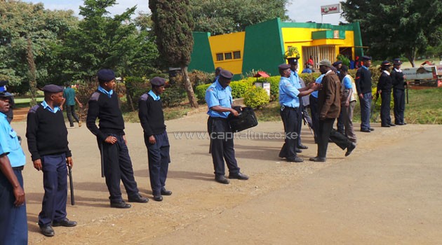 Police officers from the Kenya Police and Administration Police were strategically positioned at the park to ensure maximum security/JOSEPH MURAYA