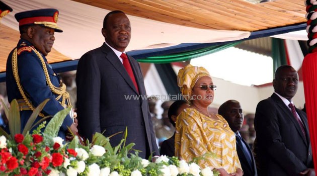 “We thank Kenyans for giving us the chance to lead this government for five years, those thinking that there will be ‘nusu mkate’ (power sharing) they should forget,” he affirmed amid cheers from the citizens. Photo/ PSCU