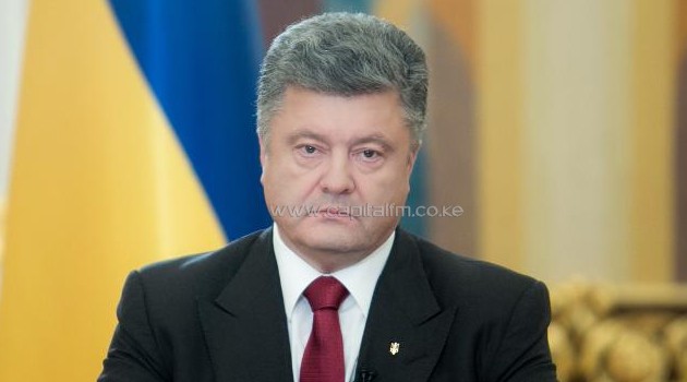 Petro Poroshenko gives a broadcast address to the nation on June 21, 2014/AFP
