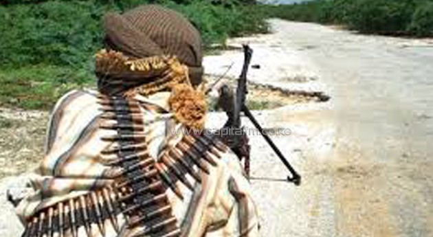 A Somali fighter readies to fire/AFP