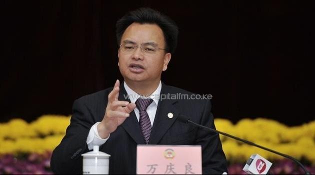 File photo: Guangzhou's Chinese Communist Party secretary Wan Qingliang attends a meeting in Guangzhou in south China's Guangdong province/AFP