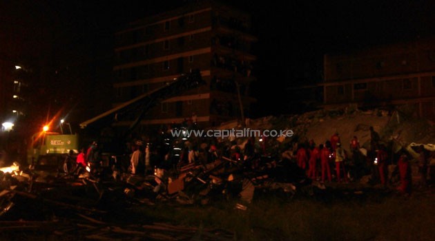 As at 2am on Monday morning, a total of 36 people had been pulled out of the collapsed building with 24 dispatched to the Kenyatta National Hospital/OLIVE BURROWS