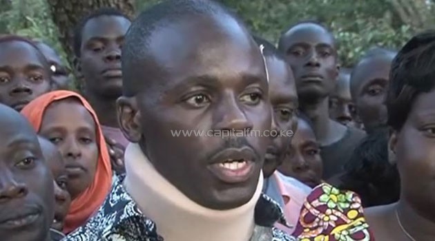 On Friday, irate youth pelted Kajwang’and his entourage with stones after he criticized his rivals’, Eng. Philip Okundi’s Candidature/MIKE KARIUKI