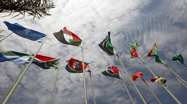 African Union flags/FILE