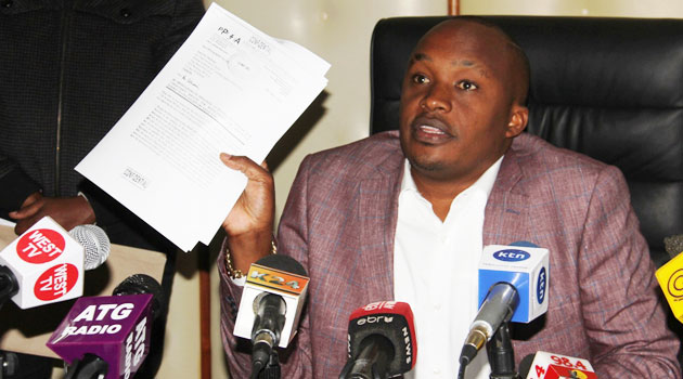 Addressing journalists at the NACADA offices on Monday, the celebrated musician claimed that a firm mandated to investigate misappropriation of funds was illegally used to disburse funds to Non-Governmental Organisations. Photo/ MIKE KARIUKI