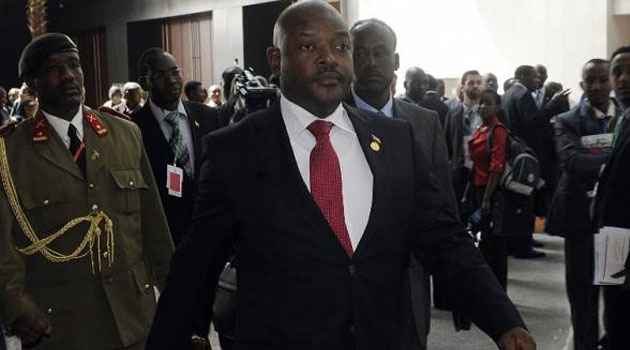 Burundi's President Pierre Nkurunziza/FILE