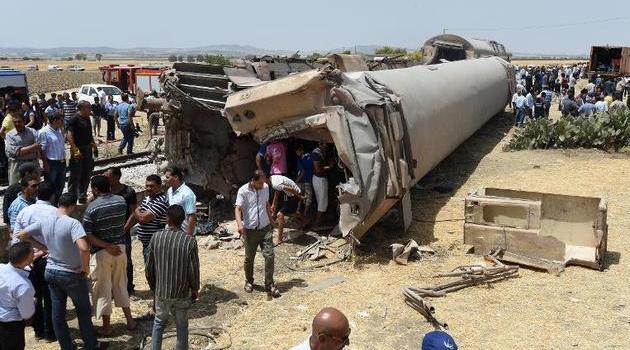 Train crashes are common in Tunisia, where much of the rail network is dilapidated, but Tuesday's accident was the deadliest in recent memory/AFP