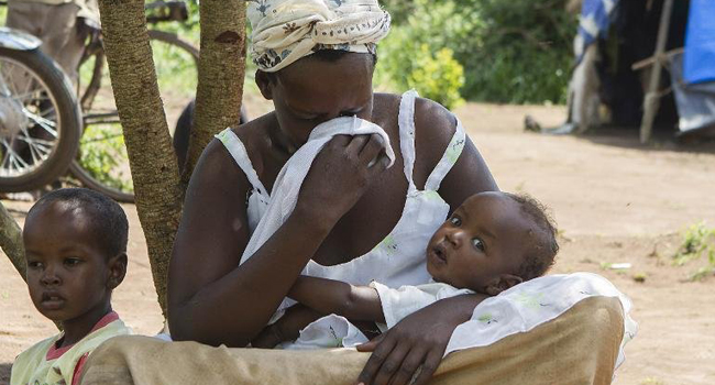 Jovia Twine, whose daughter was killed and had body parts taken for use in a witchdoctor's ritual/AFP