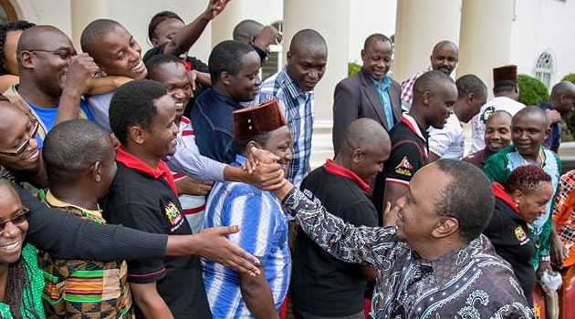 The President was speaking at State House, Nairobi, on Sunday, after 155 of the 170 who traveled to West Africa in January returned to the country. Photo/PSCU.