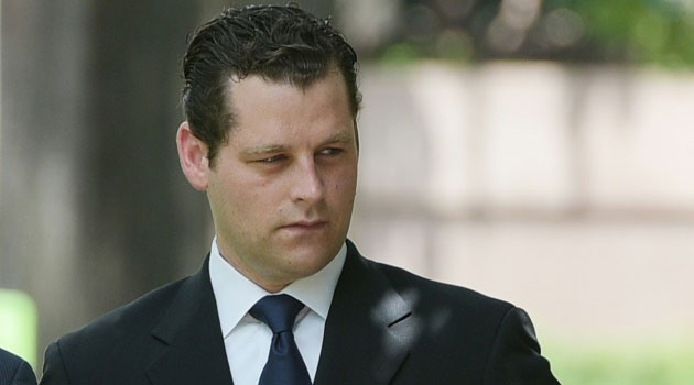 Former FBI agent Matthew Lowry arrives for sentencing at US District Court on July 9, 2015 in Washington, DC © AFP