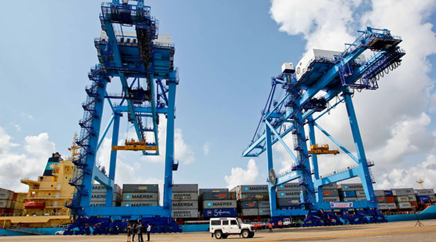 The dock workers prevented goods from being moved into or out of the port by blocking the main gate. Photo/ FILE