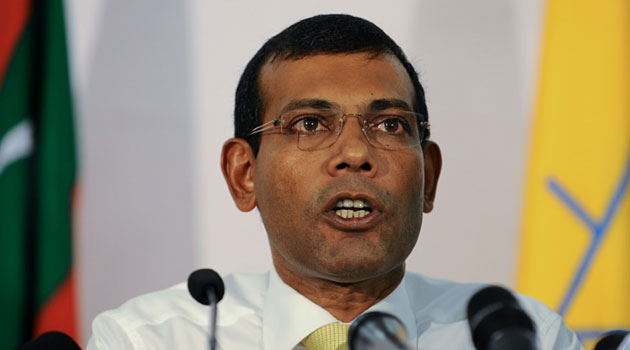 The Maldives' first democratically elected leader Mohamed Nasheed was jailed in March after being found guilty of terrorism charges/AFP