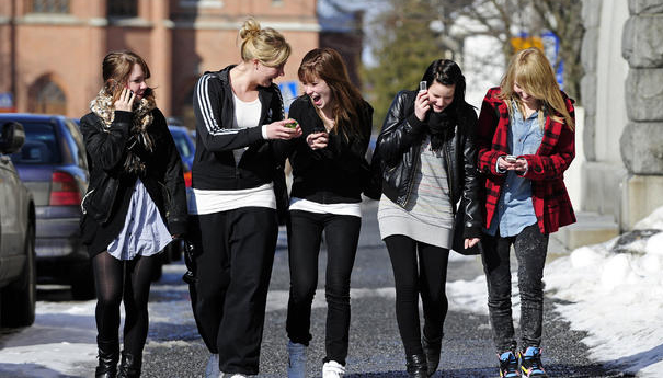 Teenagers taking a walk/FILE