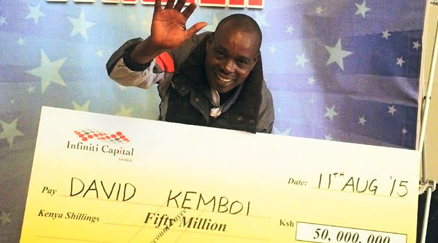 "As a practicing Christian, I will give the church 10 percent of the amount as it is God who has given me this money in the first place," Kemboi said/CFM NEWS