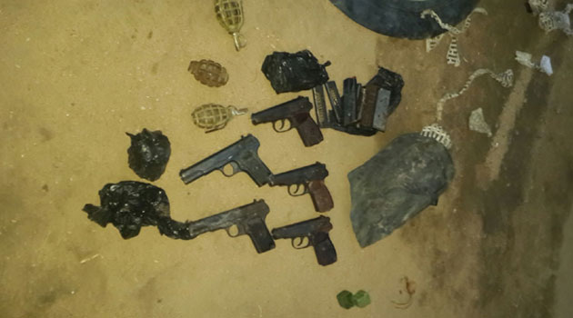 The ministry reported that security agencies recovered a cache of firearms and explosives/CFM NEWS