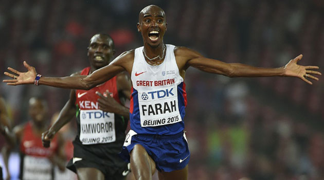 Farah, who captured his record sixth consecutive global title, came from behind at the bell to overpower Kamworor to the finish line in 27:01.13 ahead of the world half marathon champion who returned 27:01.76/AFP