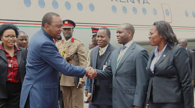 President Kenyatta and other regional leaders oversaw a commitment by South Sudanese leaders to an agreement that will bring lasting peace in their country/FILE