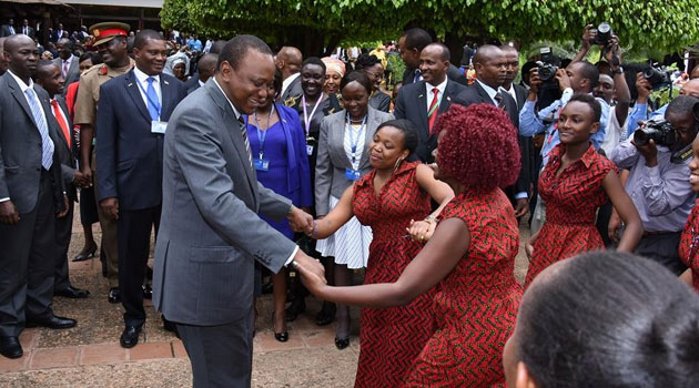 President Kenyatta said for Africans to reap the freedoms of independence, and attain sustainable development, laws should protect them from poverty cycles/PSCU