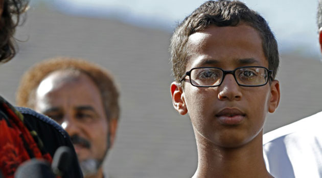 President Barack Obama congratulated Ahmed Mohamed, 14, on his skills in a pointed rebuke to school and police officials - who defended his arrest - amid accusations of Islamophobia/AFP