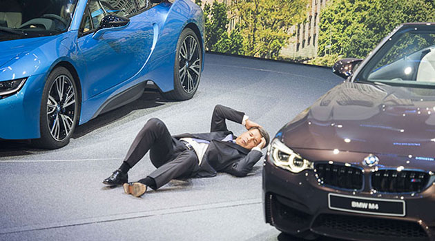 In a brief statement BMW said the CEO had a dizzy spell and that he had not been feeling well in the morning after returning from a trip abroad/AFP