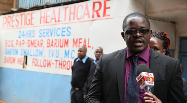 A member of the KMPPDU board in charge of inspection Dr Were Onyino said the board shut down Mugo's clinic after it found that he was not qualified to operate it and that he did not have any basic training in the field/FRANCIS MBATHA