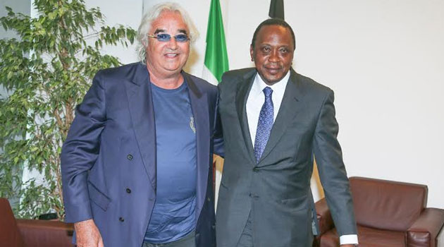 Briatore said there was a growing appetite by Italian investors to set base in Kenya, a signal of the confidence they have in the country/PSCU