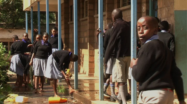 Pupils at Moi Avenue Primary School, Nairobi