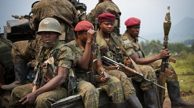 Congo forces on a truck/FILE