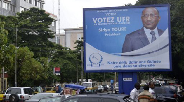 Guinea campaign bill boards/FILE