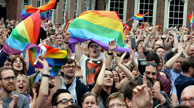 Ireland voted 62.1 percent in favour of allowing marriage between two people "without distinction as to their sex" in May, the first time anywhere that gay marriage has been legalised in a referendum/AFP