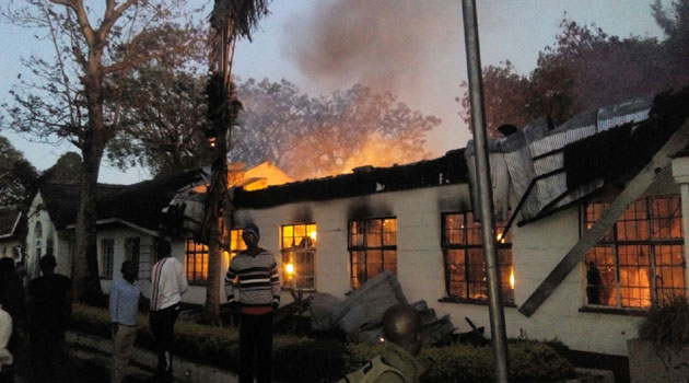 The incident caused damage to the block where the vice chancellor's office is located and other key offices where crucial records for the university are kept/CFM NEWS